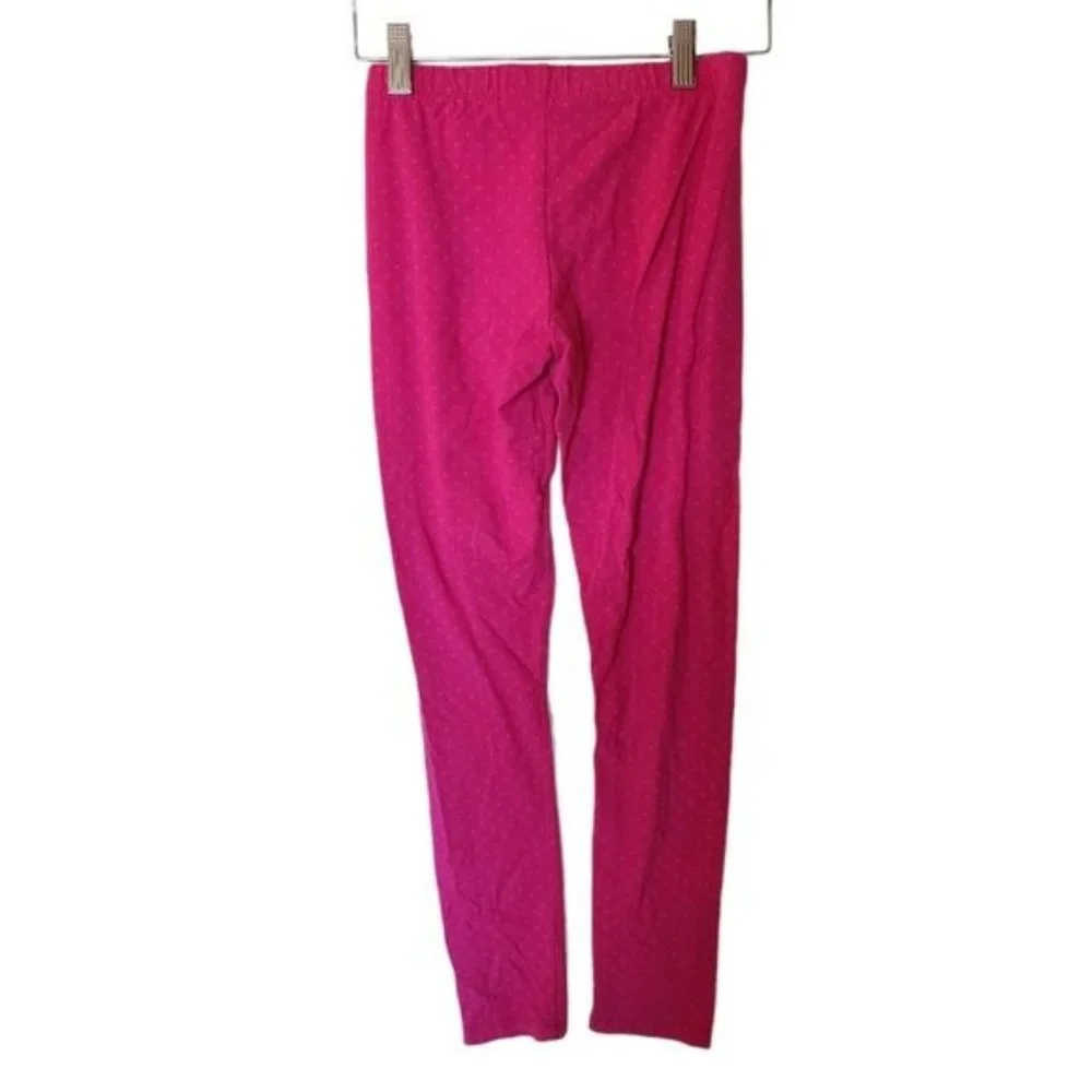 Gymboree Cosmic Club Pink Polka‎ Dot Eyelash Leggings size 10 12 Years Kids Girl